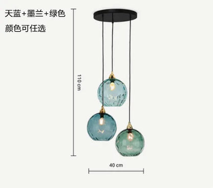 Colored Glass Ball Pendant