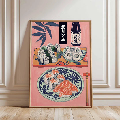 Japanese Sushi Bar Canvas Wall Art