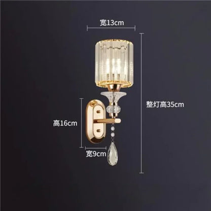 Crystal LED Bathroom Wall Sconce