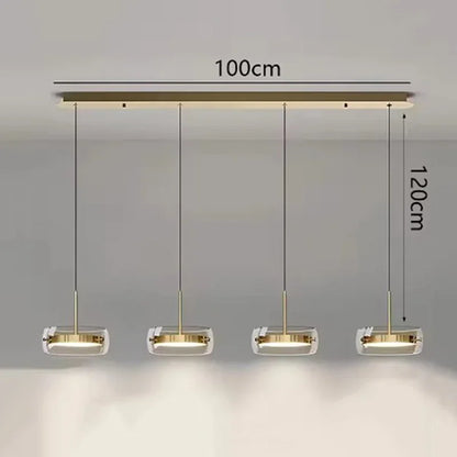Multi Head Glass Pendant Light