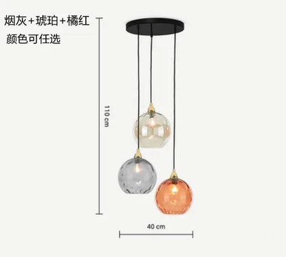 Colored Glass Ball Pendant