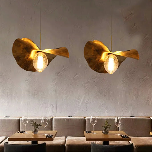 Hammered Brass Pendant Lamp