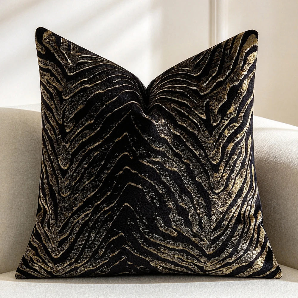 Abstract Brushstroke Throw Pillow Cover