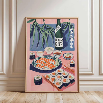 Japanese Sushi Bar Canvas Wall Art