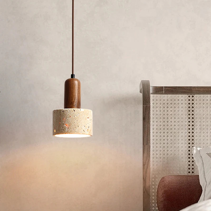 Travertine Wabi Sabi Pendant Lamp