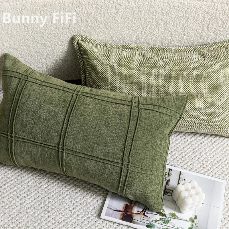 Nordic Green Luxury Pillow Cover — alternate view