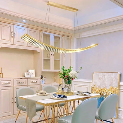 Crystal Linear Pendant Light