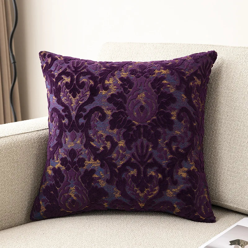 Light Luxury Jacquard Pillow Cover — styling detail