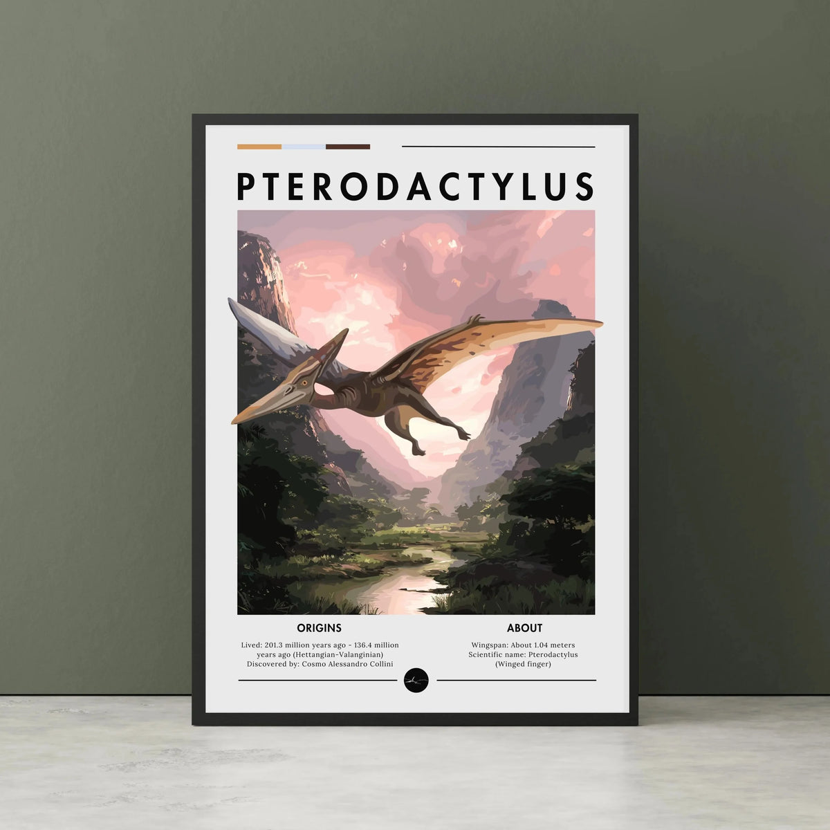 Dinosaur Spinosaurus Prehistoric Canvas Wall Art Poster