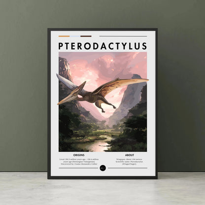 Dinosaur Spinosaurus Prehistoric Canvas Wall Art Poster