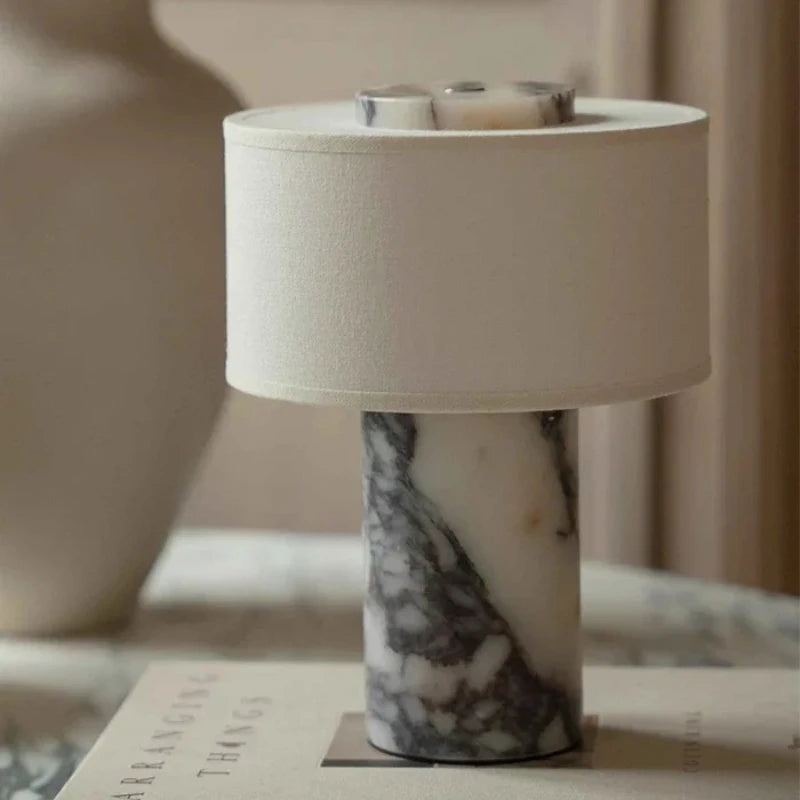 Yellow stone marble lamp base texture detail close-up surface view