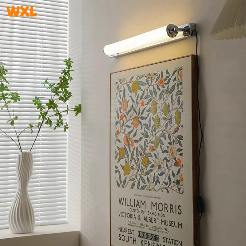 wall sconce, side profile showing mounting depth