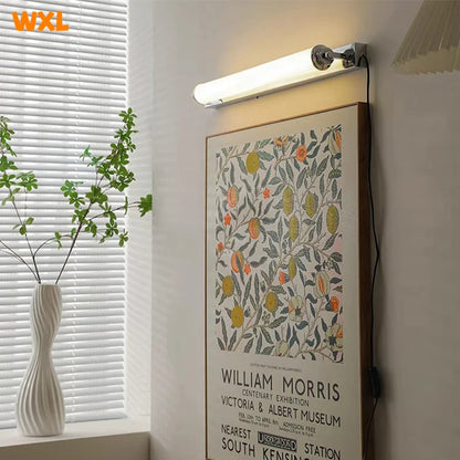 wall sconce, side profile showing mounting depth