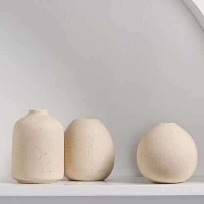 Modern boho ceramic vase for entryway and living room floral décor
