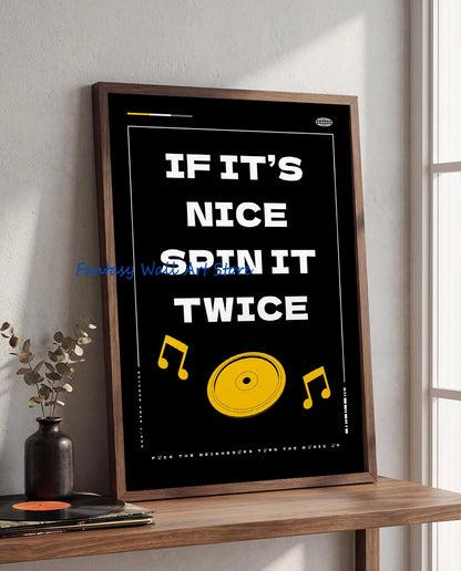 Retro Music Vinyl Record Canvas Wall Art