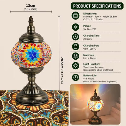 LED Table Lamp Touch Sensor Rechargeable Desktop Night Light Wireless Reading Lamp For Restaurant Hotel Bar Bedroom Decor Light