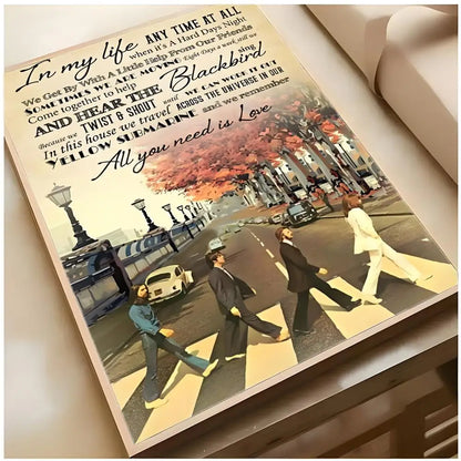 The Beatles Classic Rock Music Canvas Wall Art