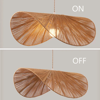 Boho Rattan Pendant Light