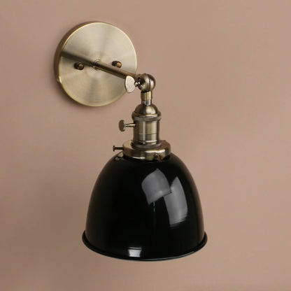 amber wall sconce, installed in a room interior setting