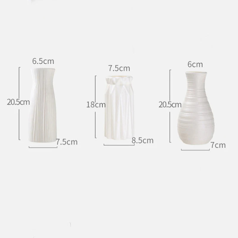 Style B4978C Nordic plastic bud vase in soft tone on wedding tablescape