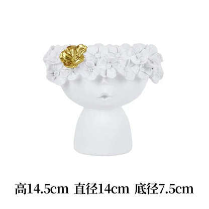 Nordic Cute Girl Flower Vase Living Room Desktop | Aurelia