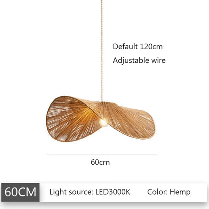 Boho Rattan Pendant Light