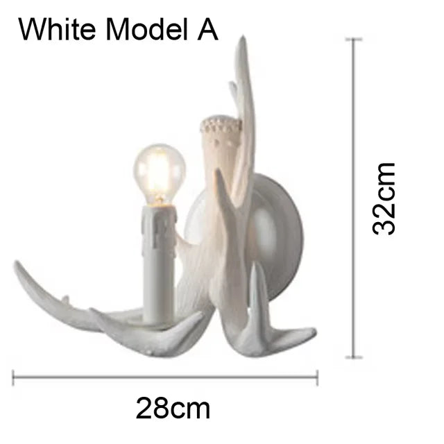 Resin Deer Antler Pendant Light