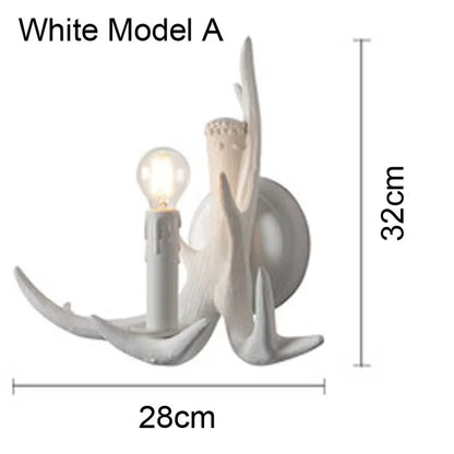 Resin Deer Antler Pendant Light