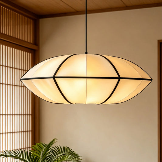 Wabi Sabi Fabric Lantern Pendant