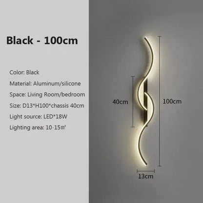 Modern LED Long Strip Wall Sconce