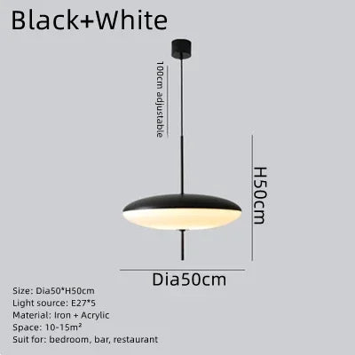 Acrylic UFO Disc Pendant Light