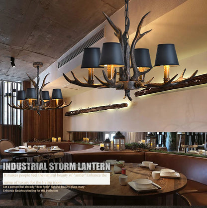 Resin Antler Pendant Light