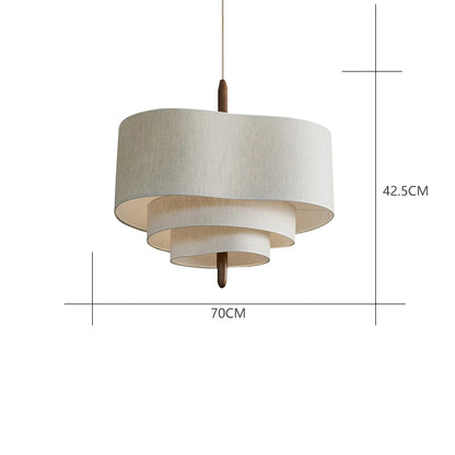Woven pebble chandelier at 15 in diameter with three color light
