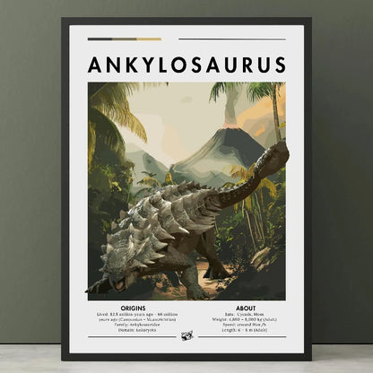 Dinosaur Spinosaurus Prehistoric Canvas Wall Art Poster