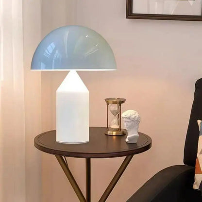 Luxury white gold lamp US plug variant in contemporary bedroom setting