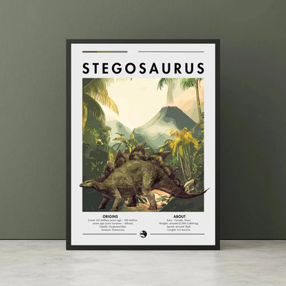 Dinosaur Spinosaurus Prehistoric Canvas Wall Art Poster