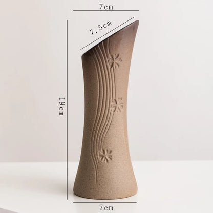 Stone Shape Ceramic Mini Vase Hydroponic Gift | Aurelia