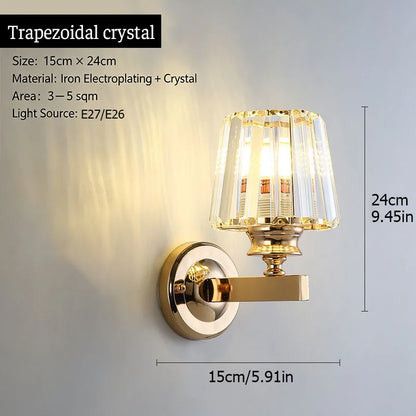 Luxury Crystal LED Wall Sconce