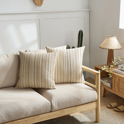 Yarn-Dyed Polka Dot Pillow Cover — alternate view