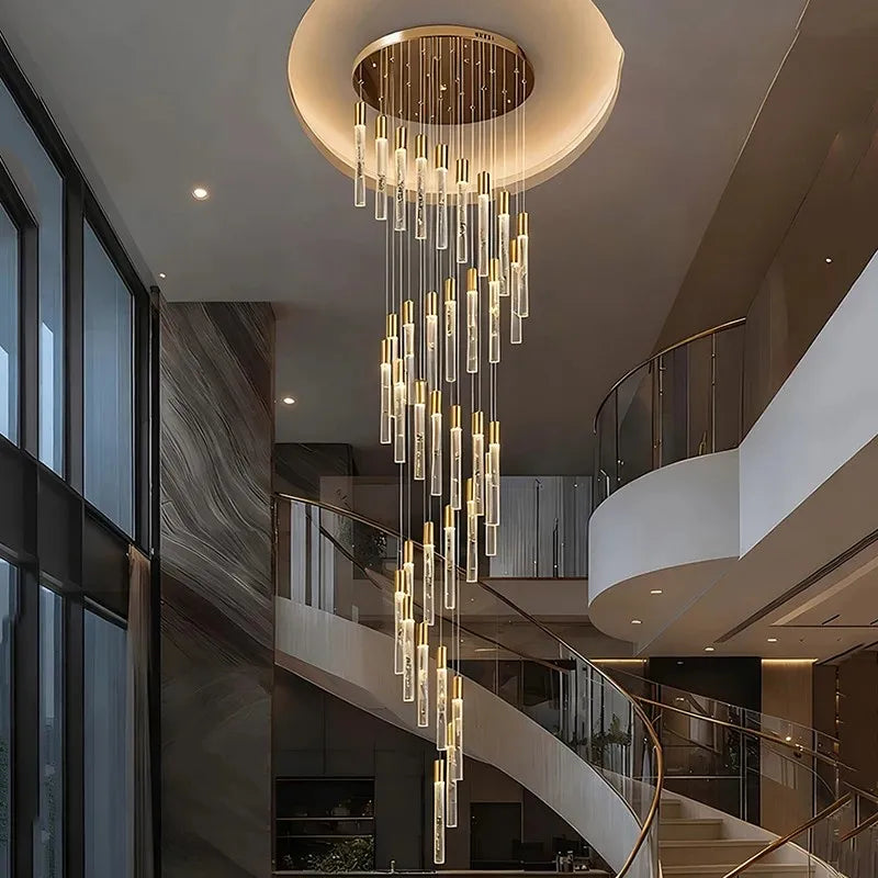 Crystal Multi Rod Chandelier