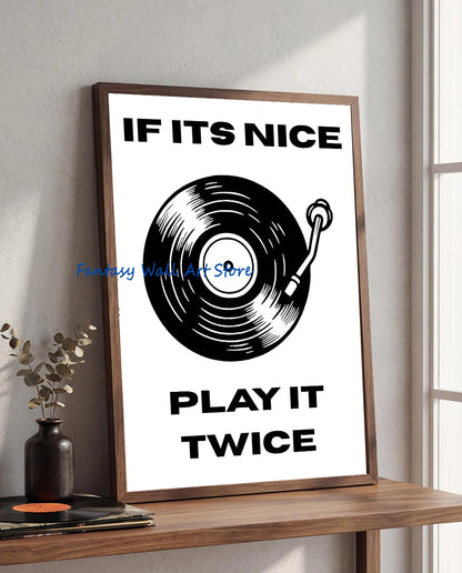 Retro Music Vinyl Record Canvas Wall Art