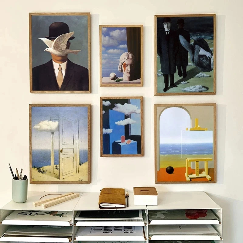 Surrealist Rene Magritte Classic Art Canvas Wall Art