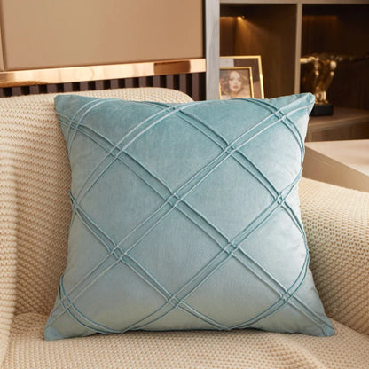 Geometric Velvet Throw Pillow Cover