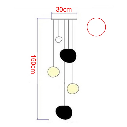 Fourteen head long chassis acrylic chandelier, 23.6 in long