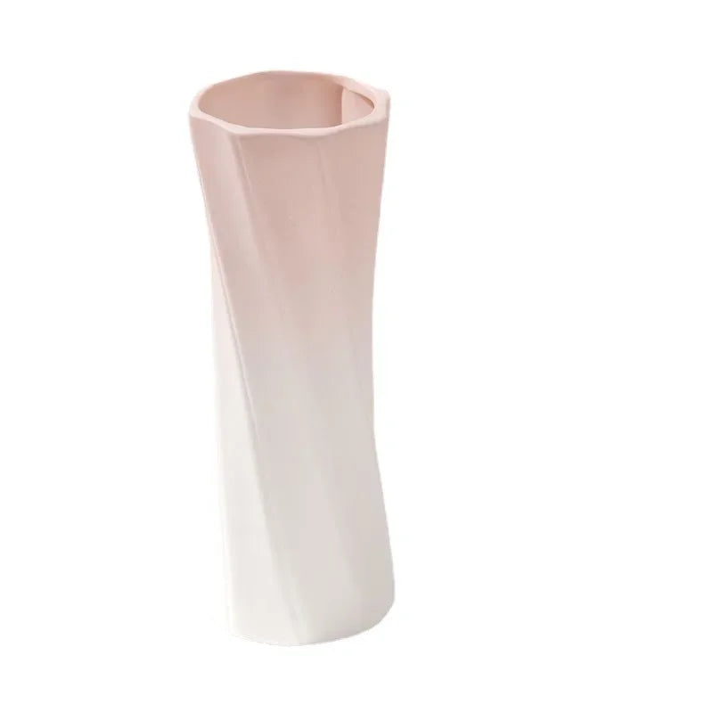 Nordic pink plastic flower vase living room modern décor