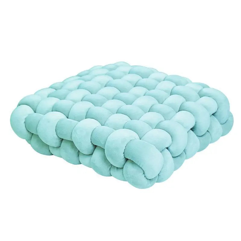 Hand-Woven Knot Throw Pillow