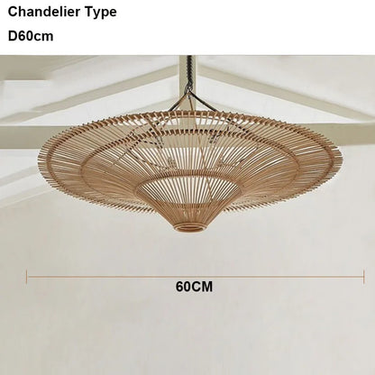 Rattan Dome Pendant Light