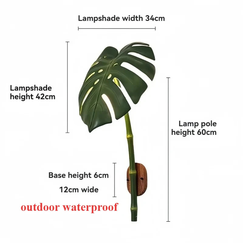 Bionic Bamboo Outdoor Wall Sconce