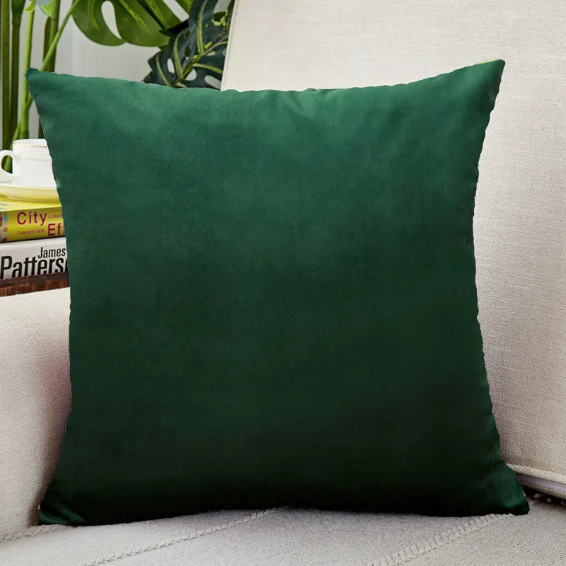 Nordic Velvet Throw Pillow Cover — styling detail