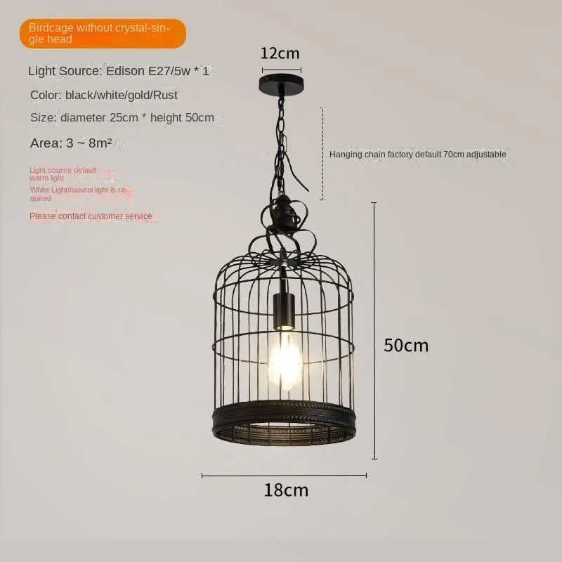 Wrought Iron Orb Chandelier